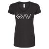 Women's Poly-Rich V-Neck T-Shirt Thumbnail